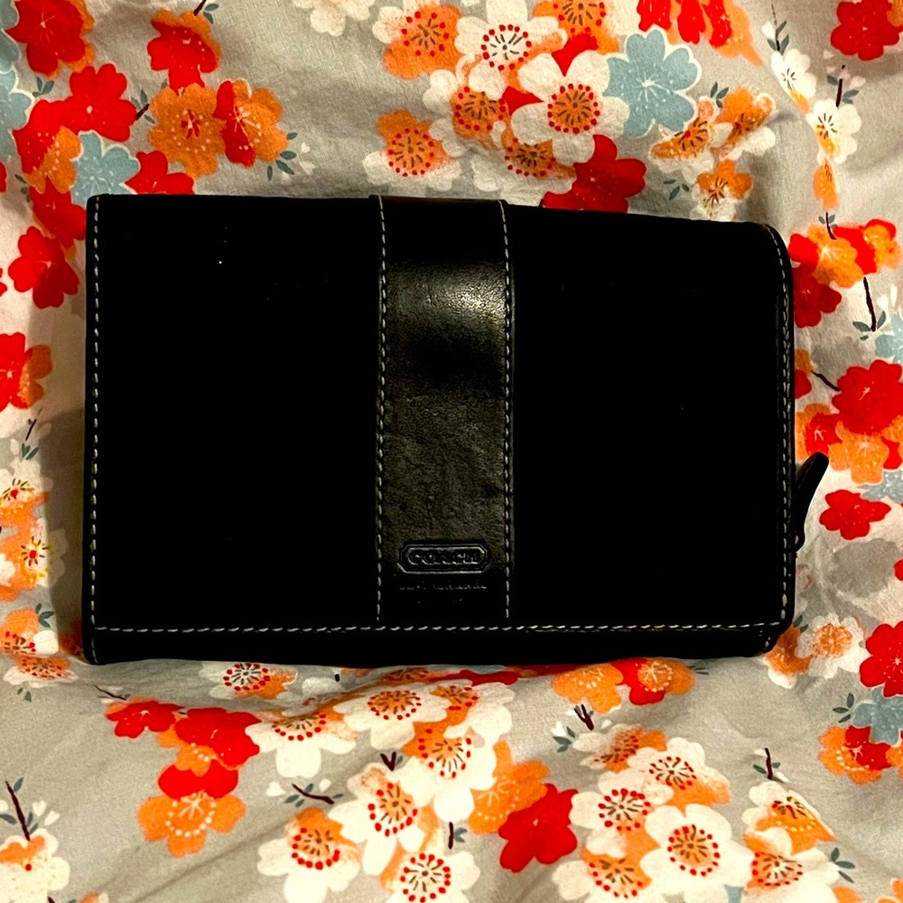 Coach wallet monogram C cards, change storage, money storage Black